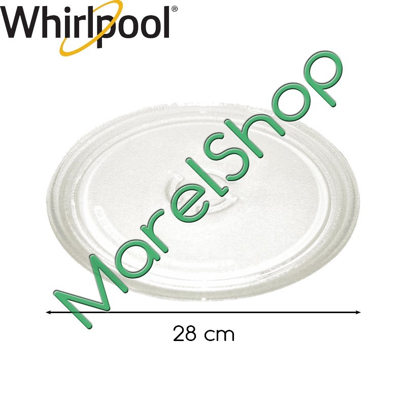 Piatto Forno Microonde Originale Whirlpool Diametro 28 Cm